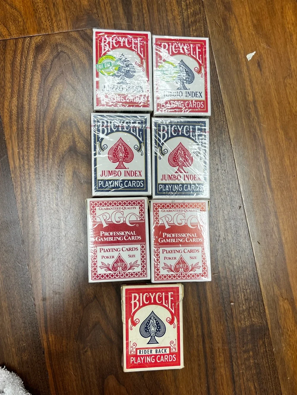 Lot of 5 NWT Bicycle and 2 PGC Playing Cards - Picture 1 of 11